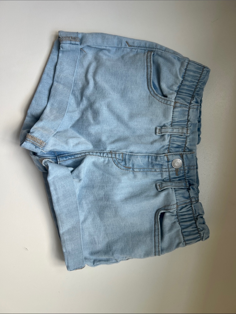 Cat & Jack Light Blue Denim Look Girls' Shorts
